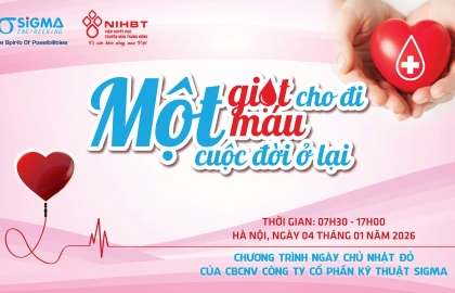 Sigma lan tỏa tinh thần nhân ái, kêu gọi hưởng ứng Chương trình “Ngày Chủ Nhật Đỏ” lần thứ V – năm 2026